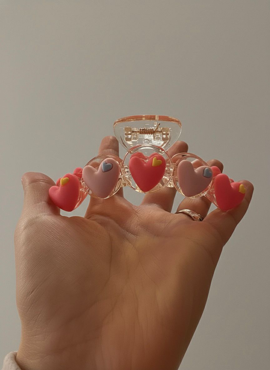 Sweet Heart Hair Claw